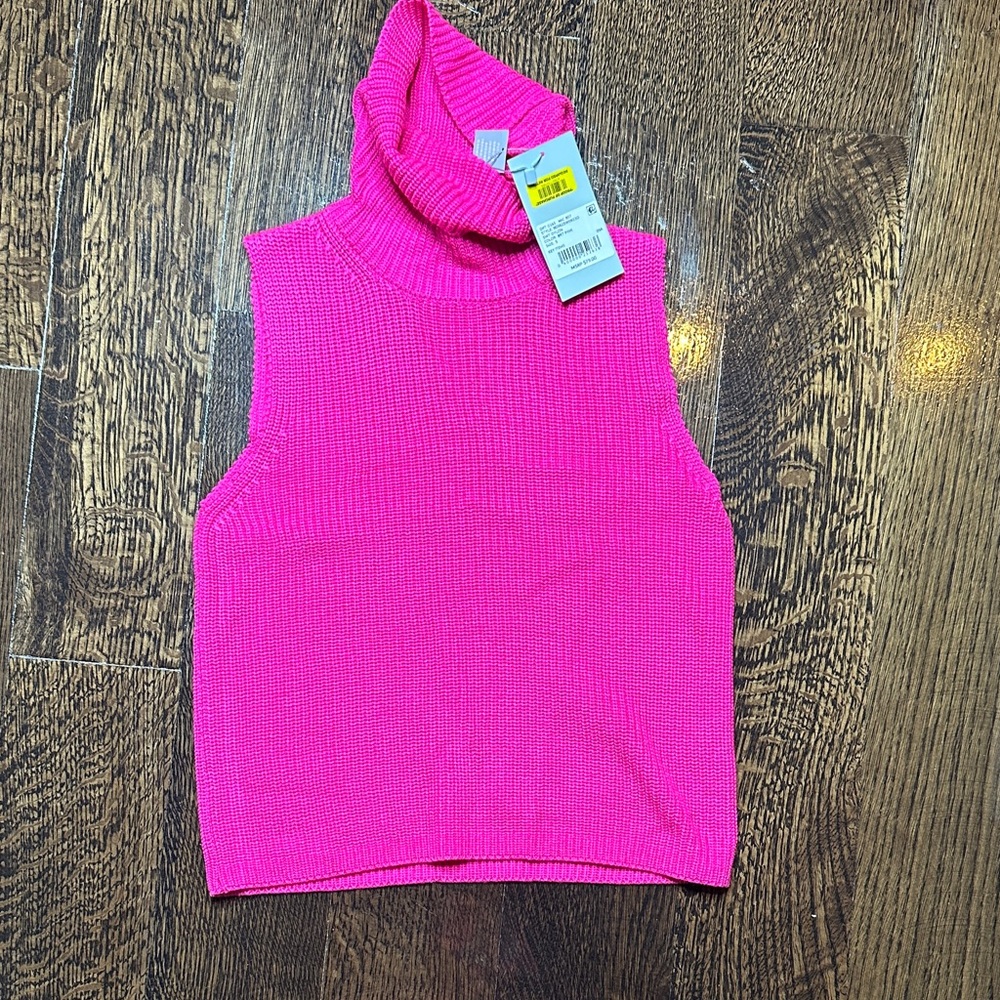 ANTONIO MELANI Vibrant Pink Sleeveless Tank Top